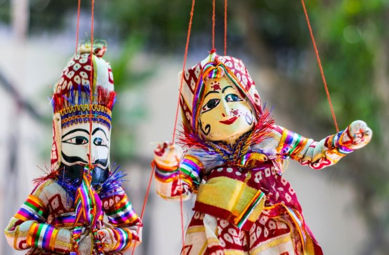 Puppet shows in Chokhi Dhani Jaipur