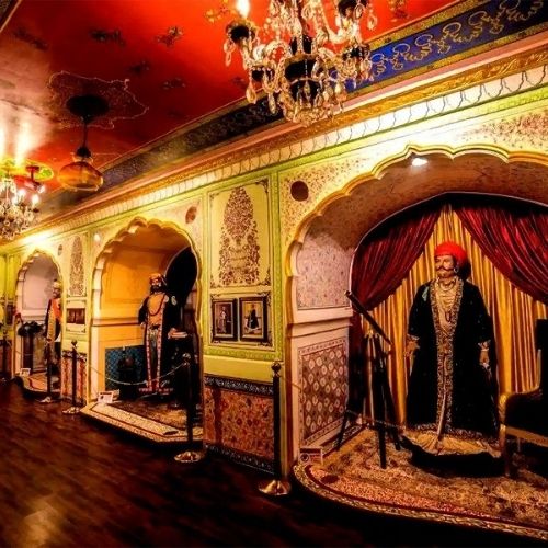 Jaipur Wax Museum inside Nahargarh Fort showcasing lifelike wax statues and royal heritage